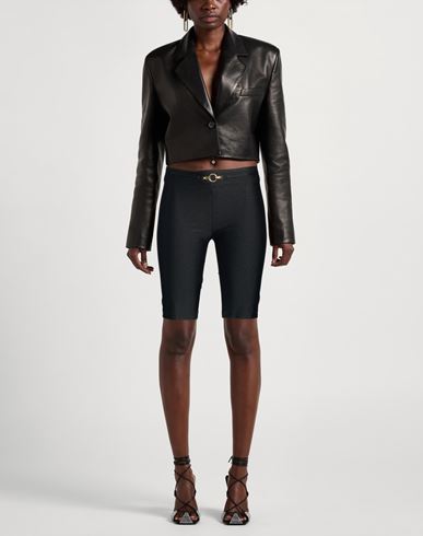 Woman Shorts & Bermuda Shorts Black Size 4 Polyamide, Elastane
