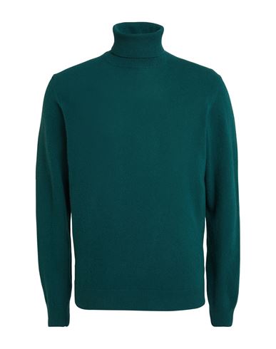 Heritage Man Turtleneck Dark green Size 40 Wool, Cashmere