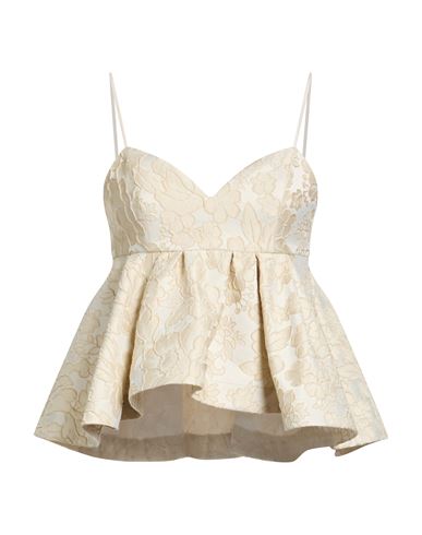 Woman Top Cream Size S Polyamide, Polyester