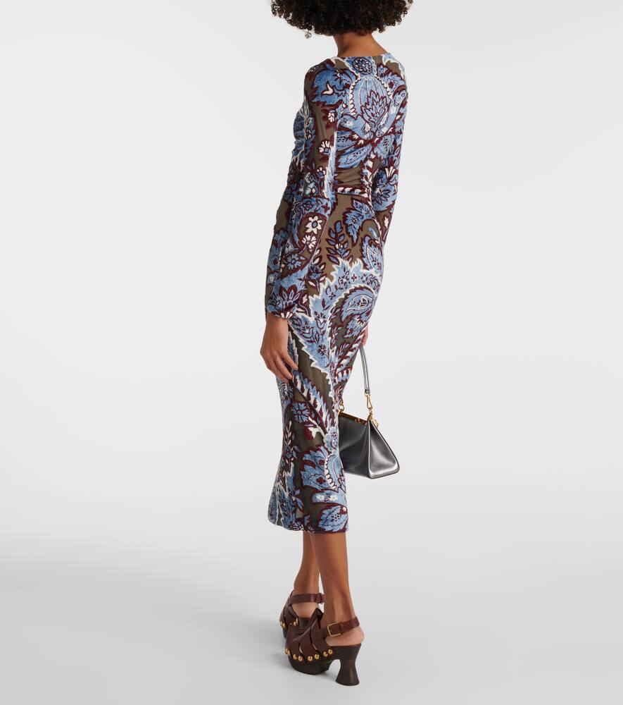 Printed midi dress