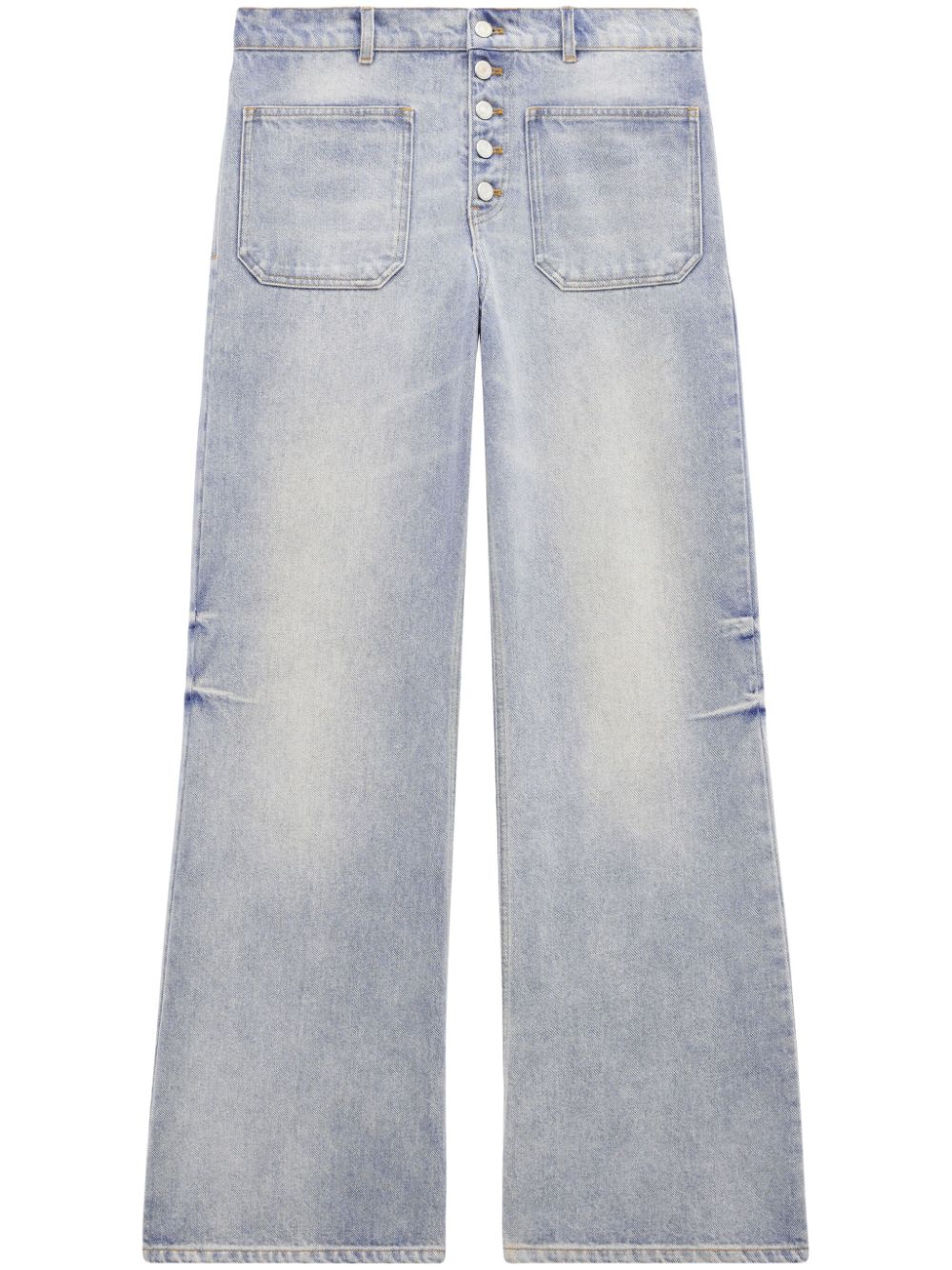 Multiflex logo-embroidered jeans - Blue