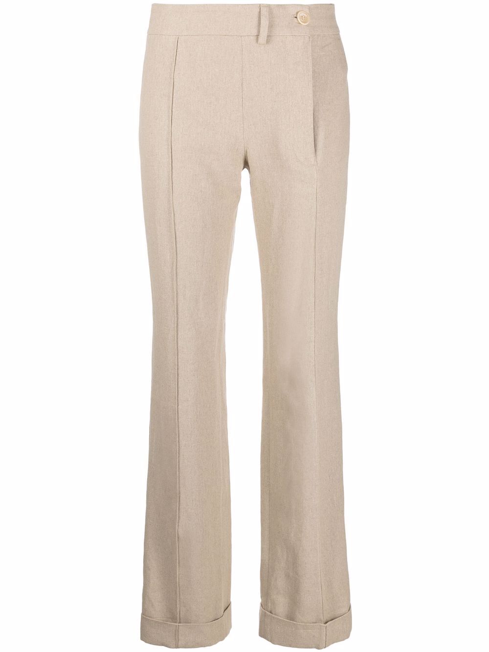 Flared-leg trousers - Neutrals