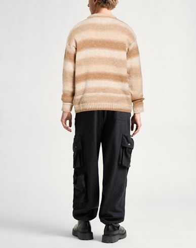 Family First Milano Man Sweater Sand Size L Polyacrylic, Wool, Polyamide