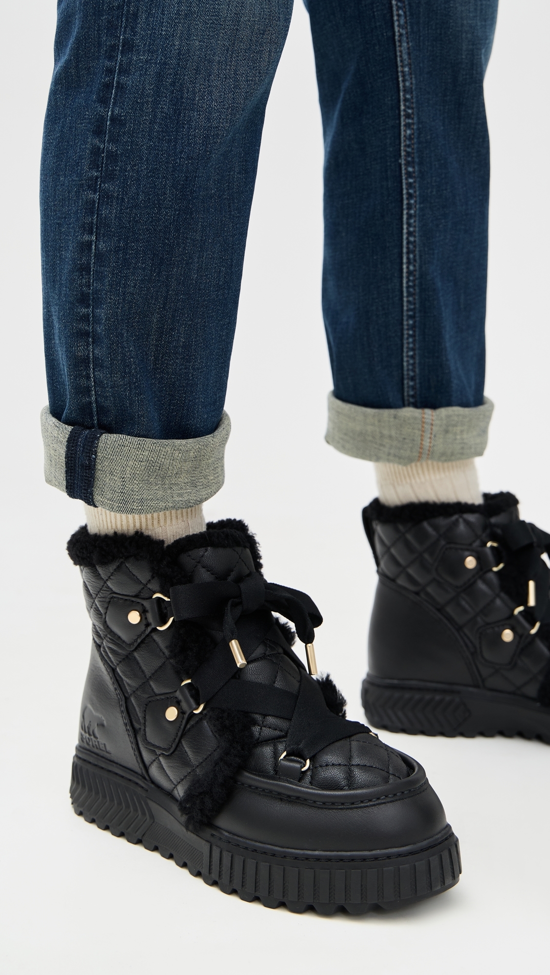 Ona Ave Alpine Lux Boots Black/Sea Salt