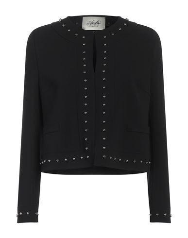 Woman Jacket Black Size 10 Virgin Wool, Elastane