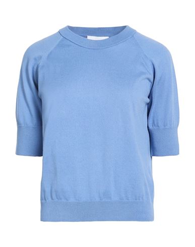 Woman Sweater Light blue Size 4 Cotton