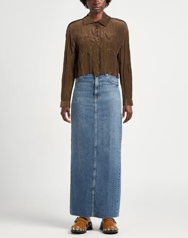 Woman Shirt Brown Size S Viscose, Nylon