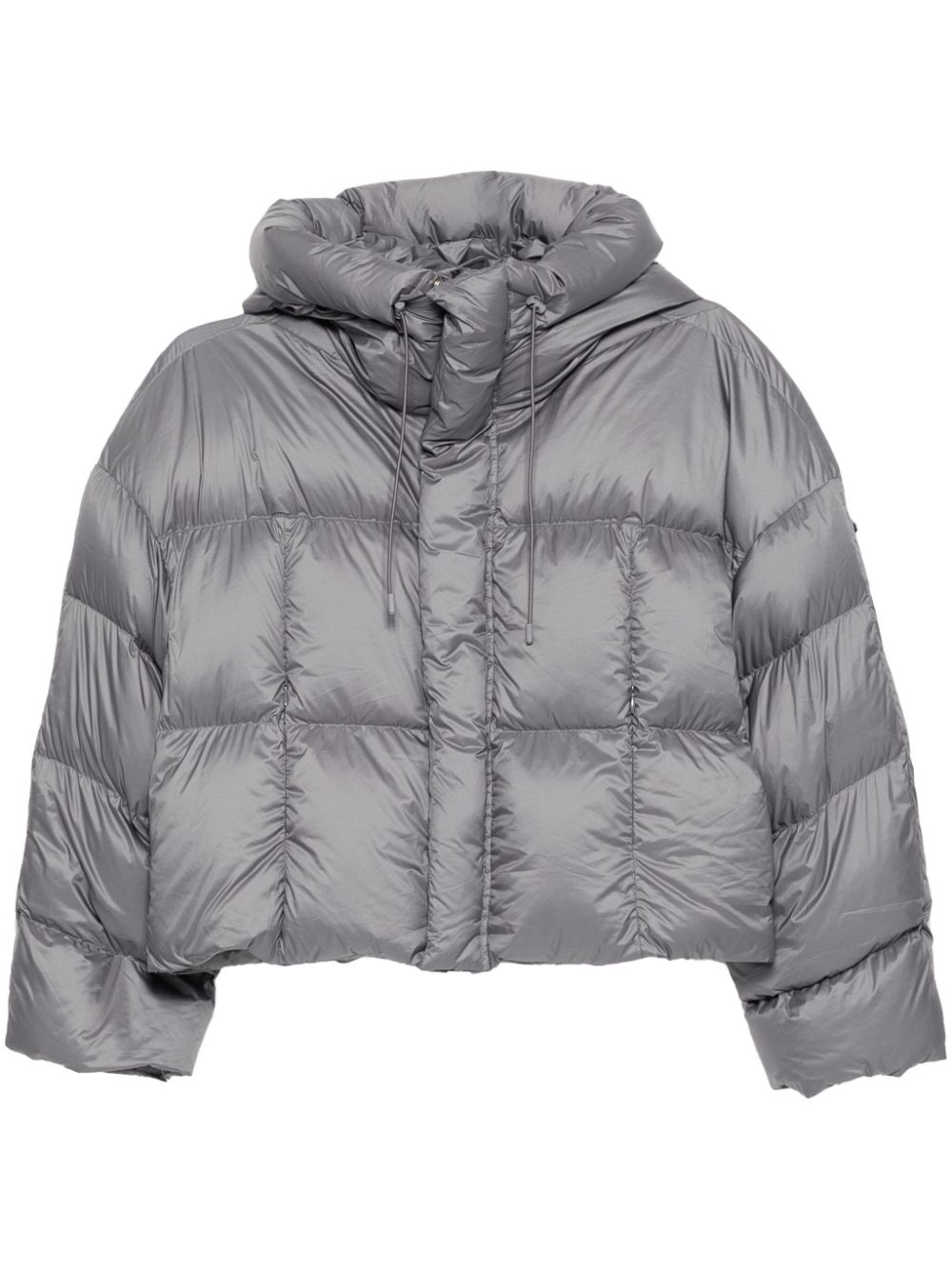 Hooded puffer jacket - Grey