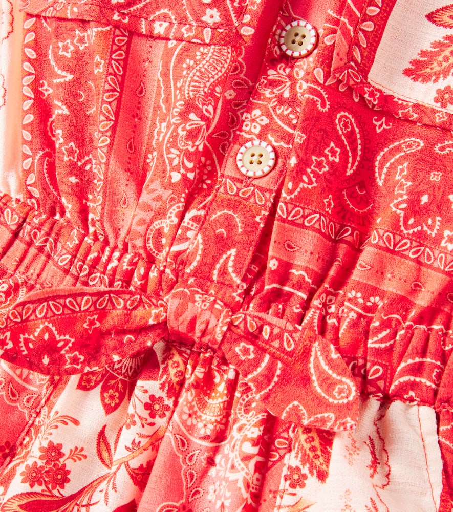Tutina paisley cotton playsuit