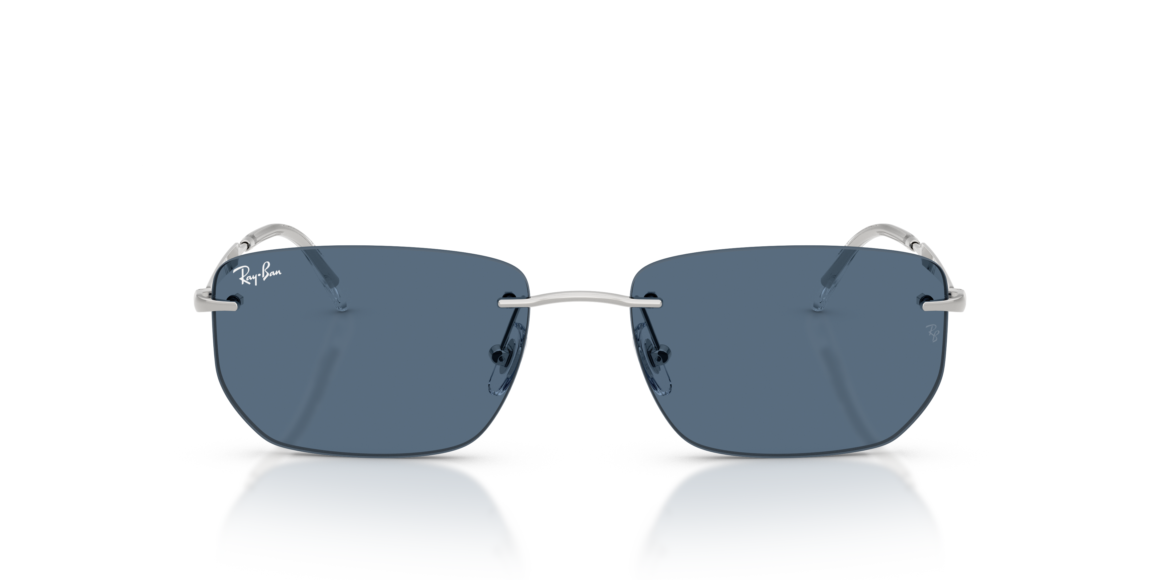 Ray - Ban Unisex Ray - Ban RB3768 003/80 Sunglasses Metal Silver Blue Geometric Norma