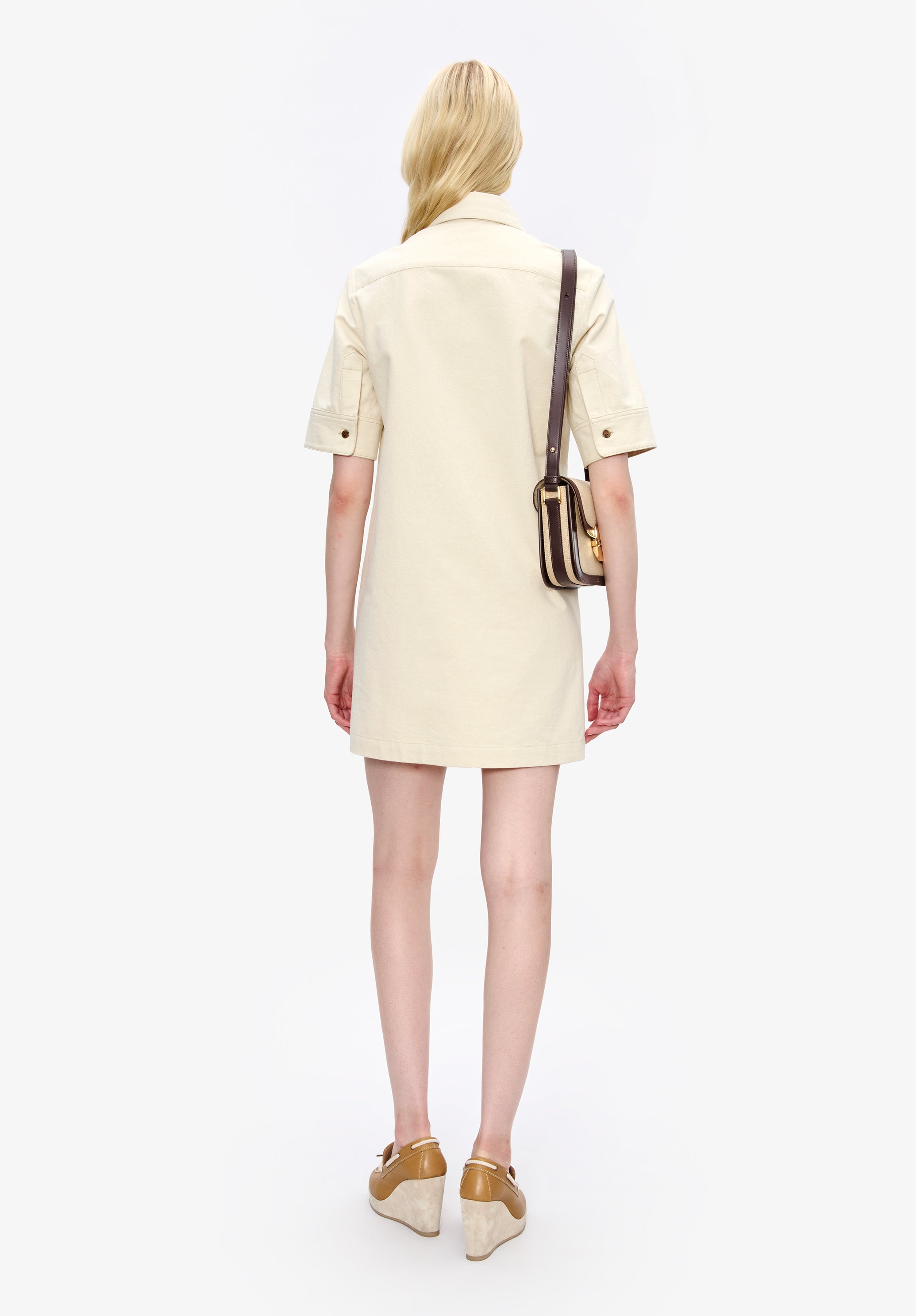 A. P.C. Women's Poly dress Size: 34 in Ecru