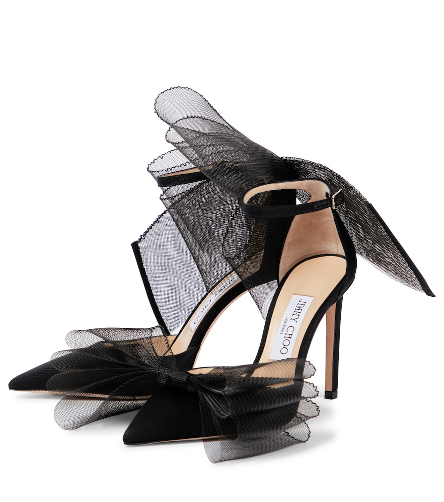 Averly 100 bow-trimmed pumps