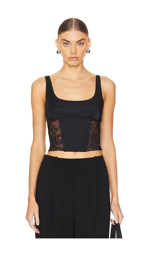 Bec + Bridge Olimpia Corset Top in Black. - 10/M also