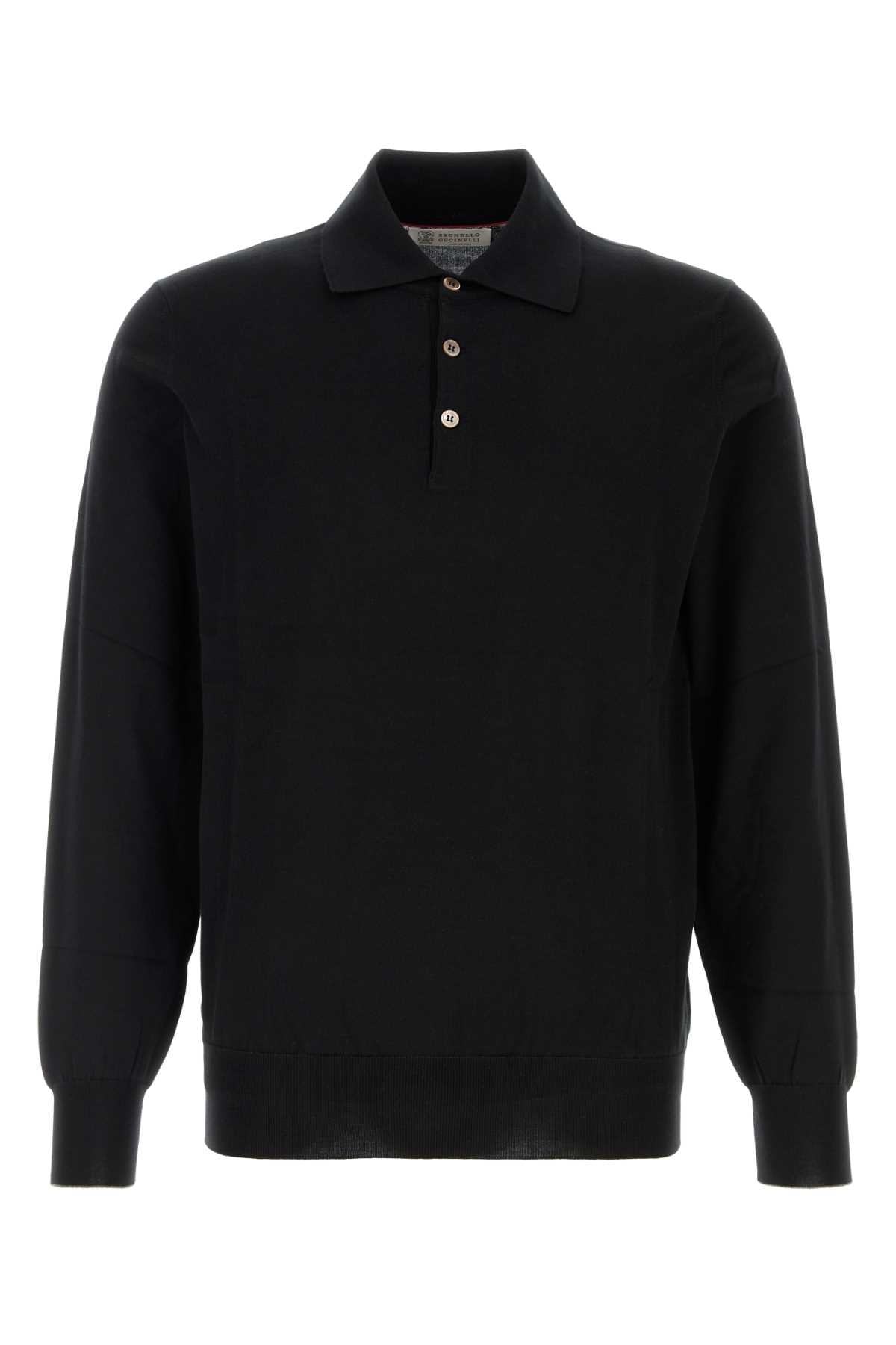 Cotton Polo Shirt — Black