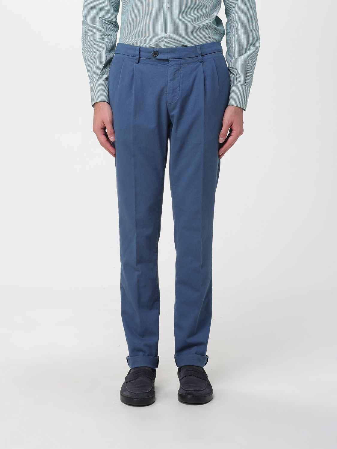 Pants Men color Blue