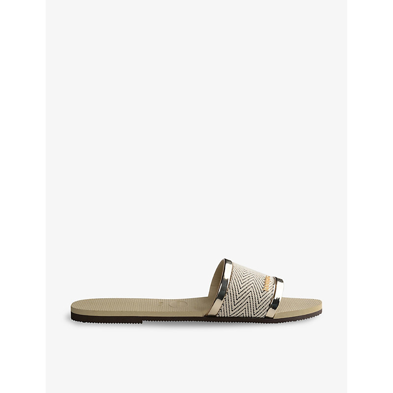 Womens Grey You Trancoso Rubber Sandals