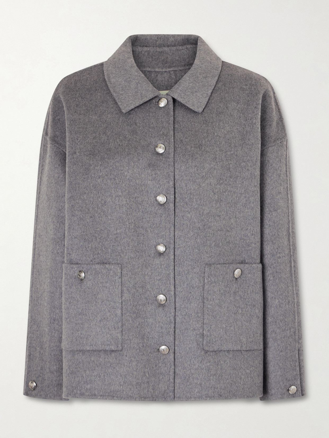 Luca Wool And Cashmere-blend Jacket - Gray