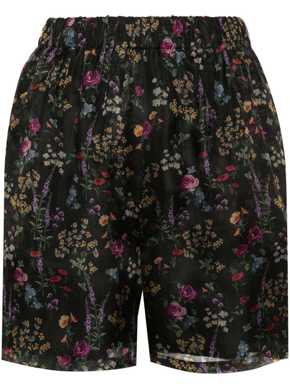 Nordica floral-print shorts - Black