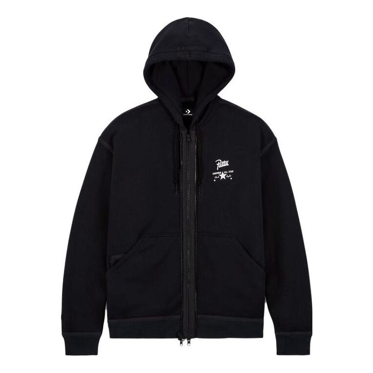 X Patta Four-Leaf Clover Utility Fleece Hoodie 'Black'
