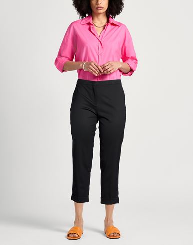 Woman Pants Black Size 14 Wool, Elastane