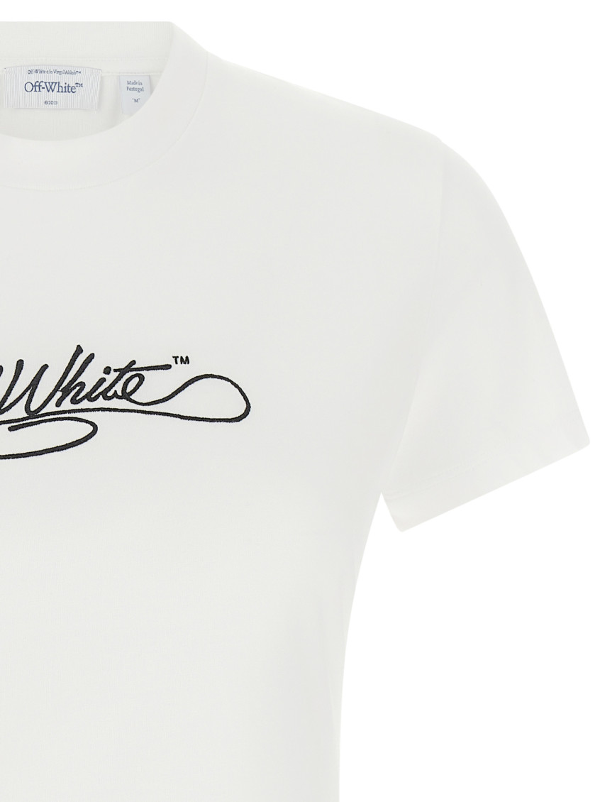 White Logo Crew Neck T-Shirt