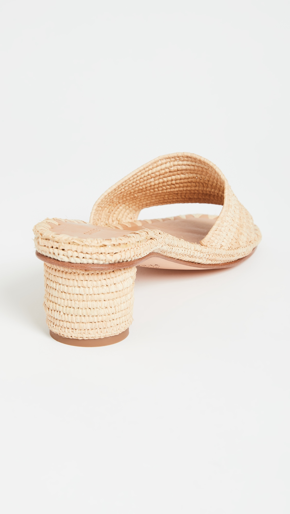 Bou Heeled Mules Natural