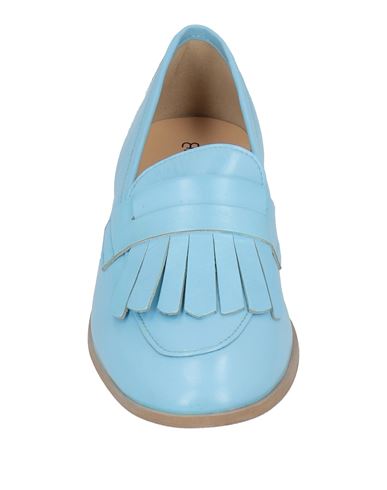 Woman Loafers Sky blue Size 10 Leather