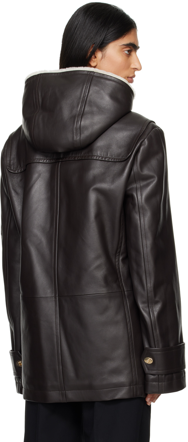 Wales Bonner Brown Thought Leather Jacket