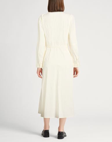 Woman Midi dress Cream Size 4 Cotton