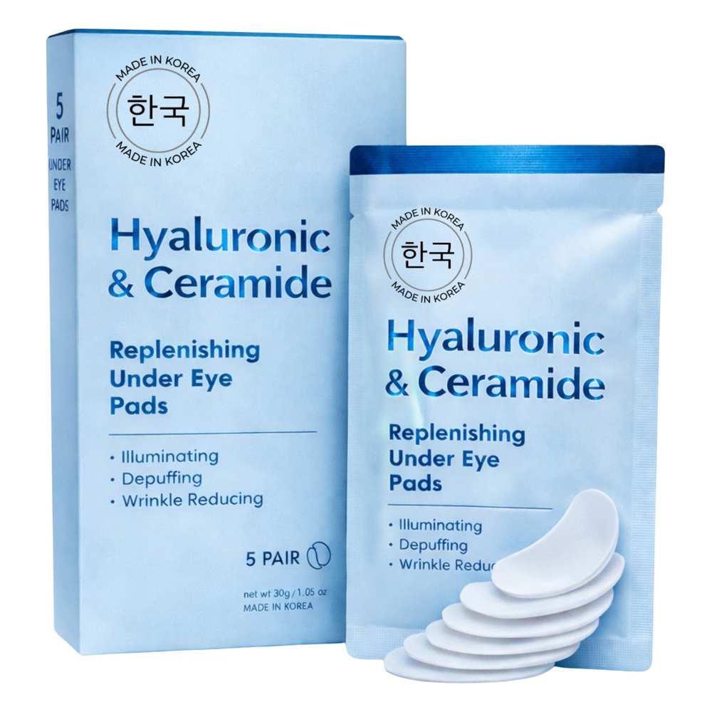 Korean Skin Care - Hyaluronic & Ceramide - Replenishing Under Eye Pad