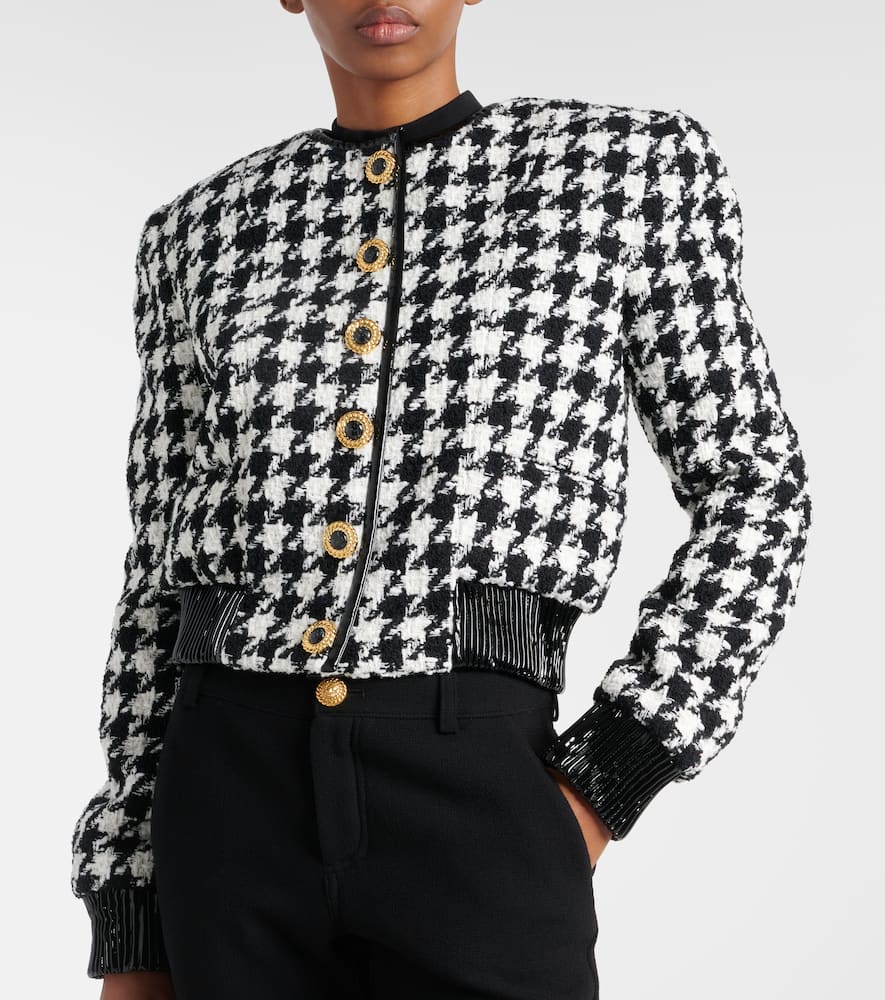 Houndstooth tweed jacket