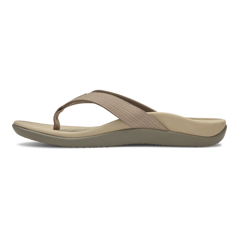 Wave Flip Flop Sandals (Khaki)