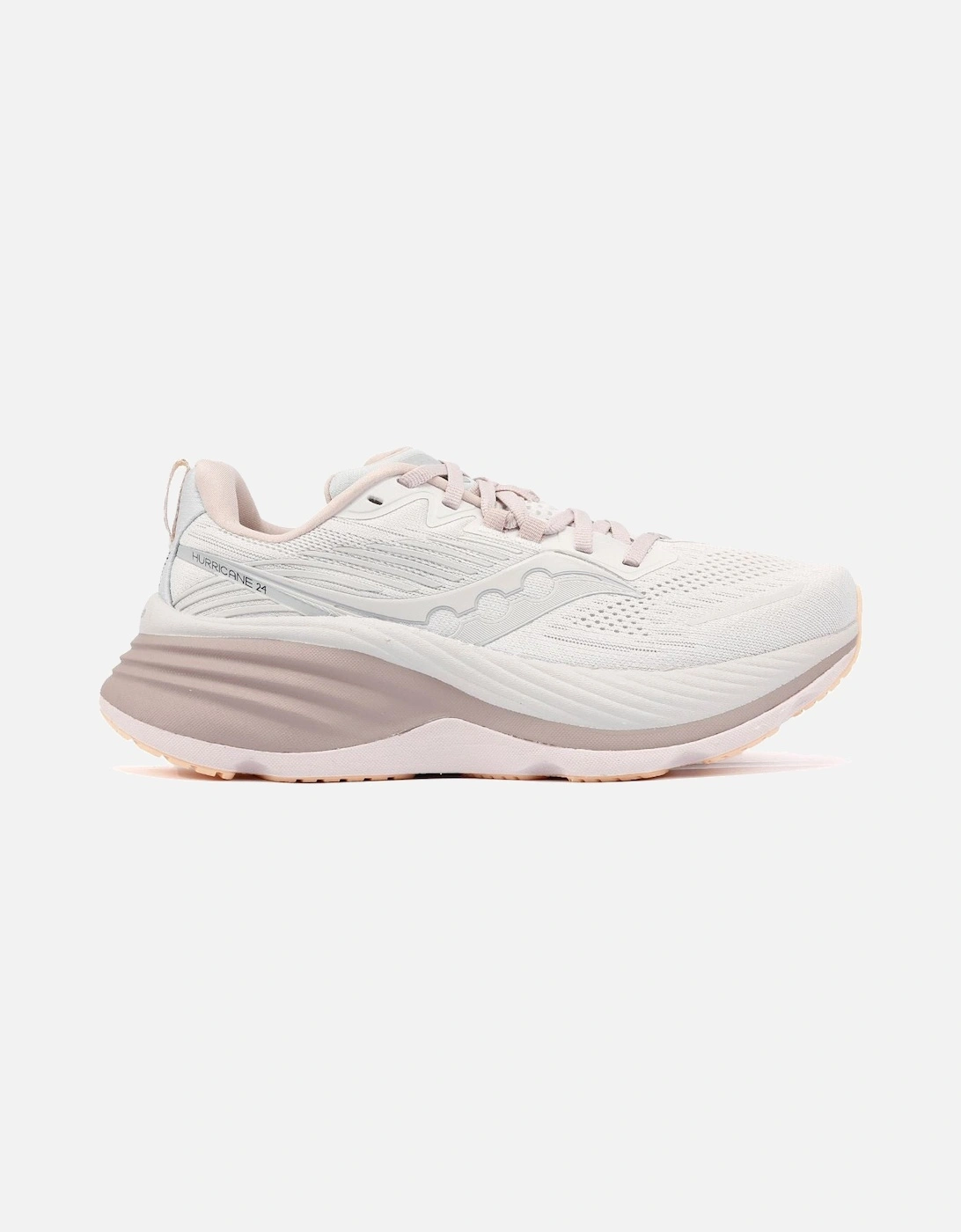 Women's Saucony Hurricane 24 Women's Cloud/Bloom Trainers - Purple - Size: 3