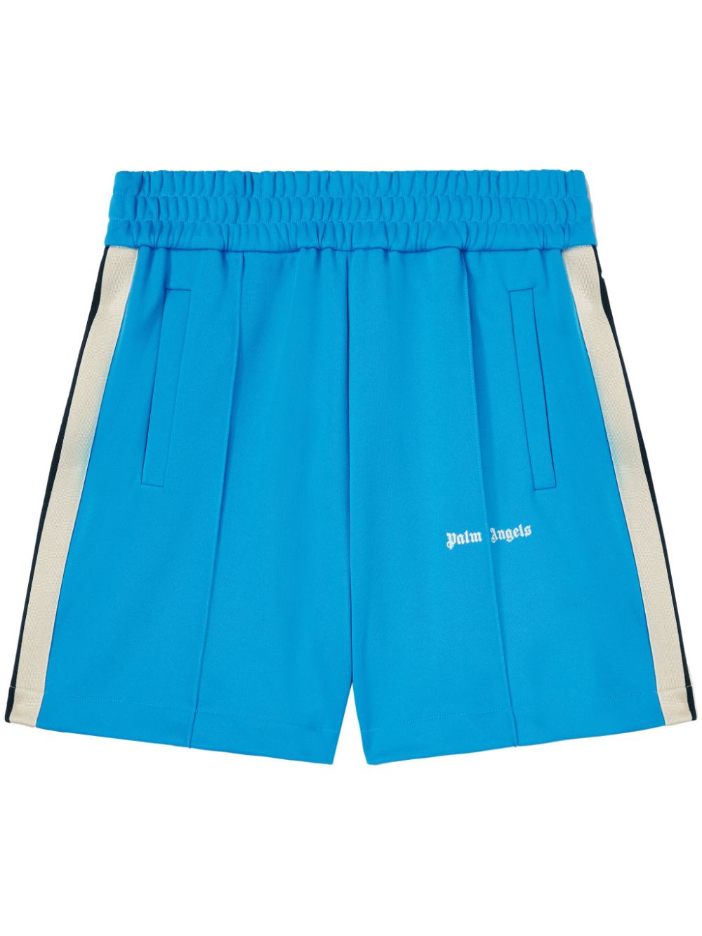 Logo-print track shorts - Blue