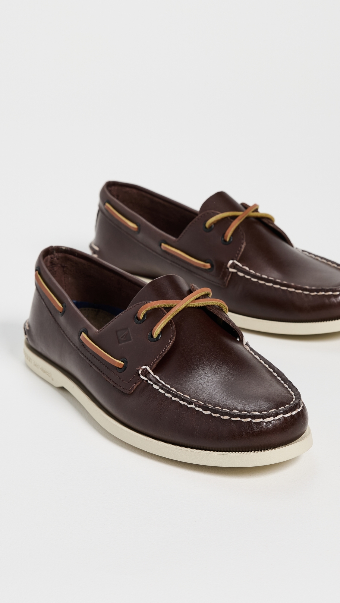 Authentic Original 2 Eye Leather Boat Shoes Brown