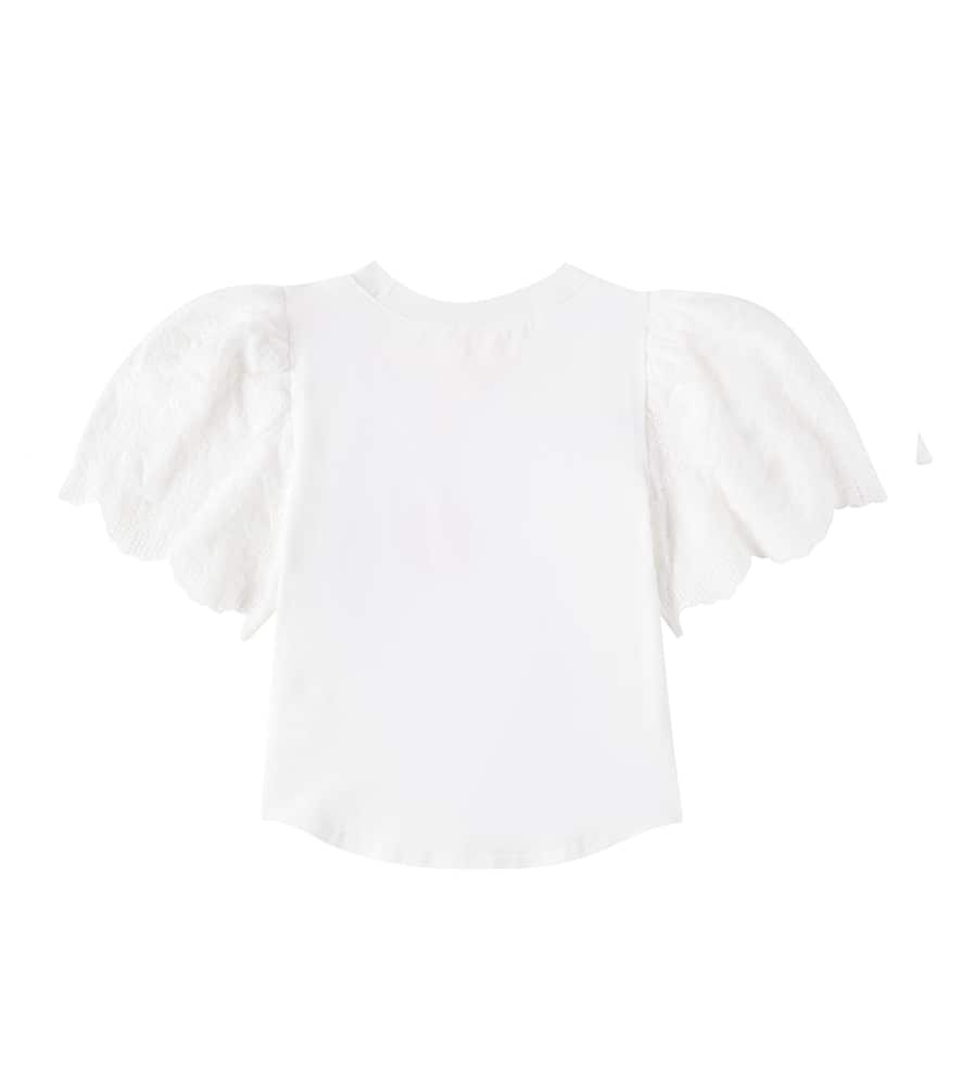 Petite Amalie Embroidered cotton T-shirt