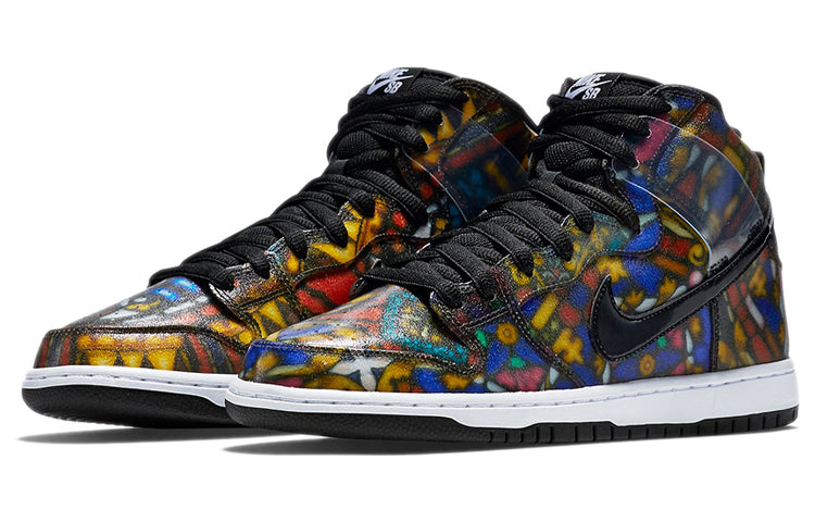 X Concepts SB Dunk High 'Stained Glass Black'