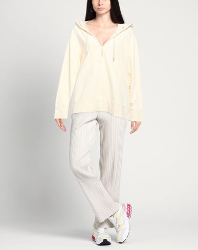 Woman Sweatshirt Ivory Size S Cotton