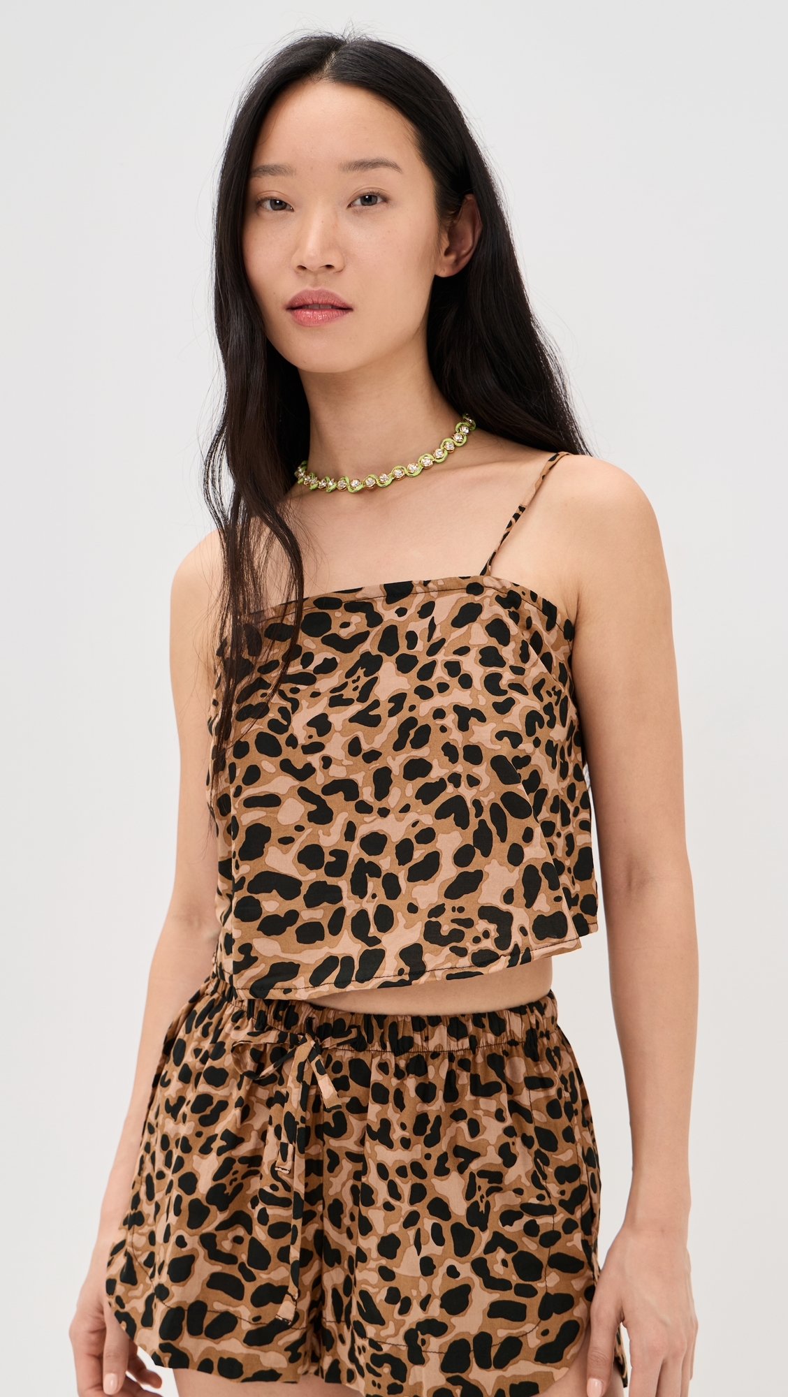 Fern Cami Leopard Cotton