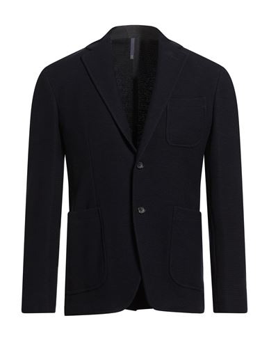 By Slowear Man Blazer Midnight blue Size 42 Virgin Wool, Cotton, Polyamide, Elastane
