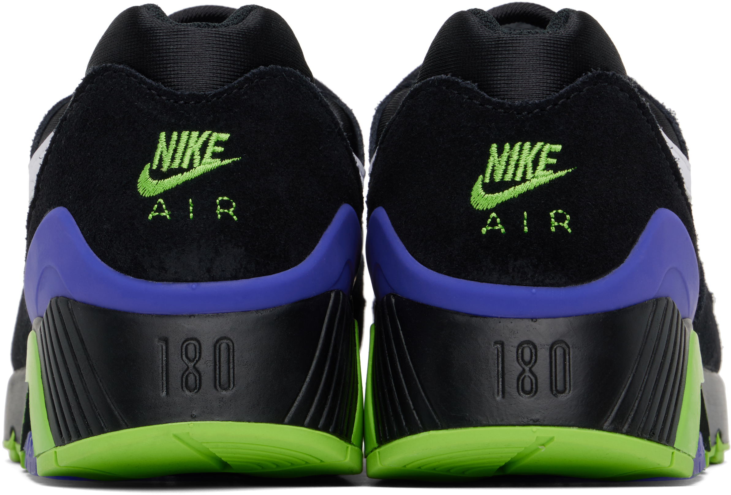 Nike Black & Green Air Max 180 Beetlejuice Sneakers