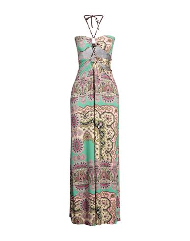 Woman Maxi dress Light green Size 4 Viscose, Elastane