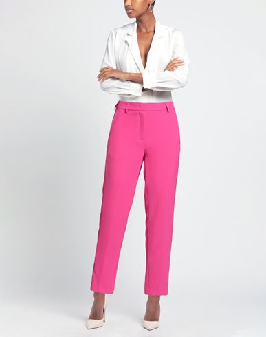Woman Pants Fuchsia Size 4 Polyester, Elastane