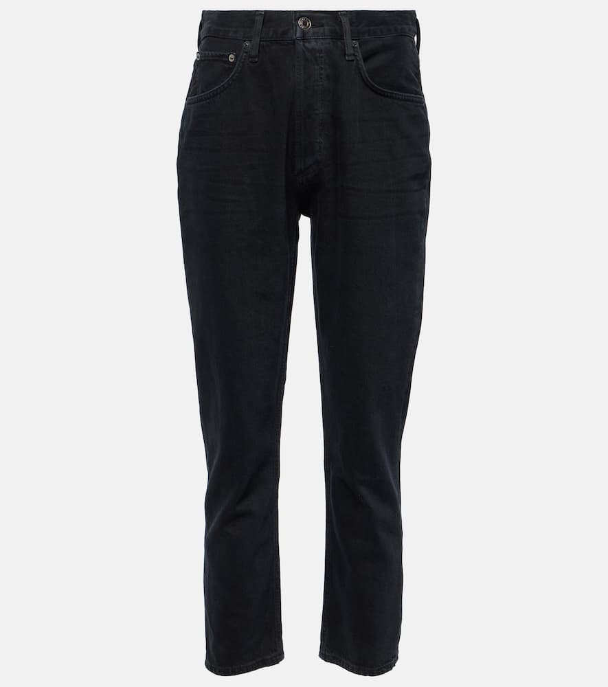 Riley Crop high-rise slim jeans