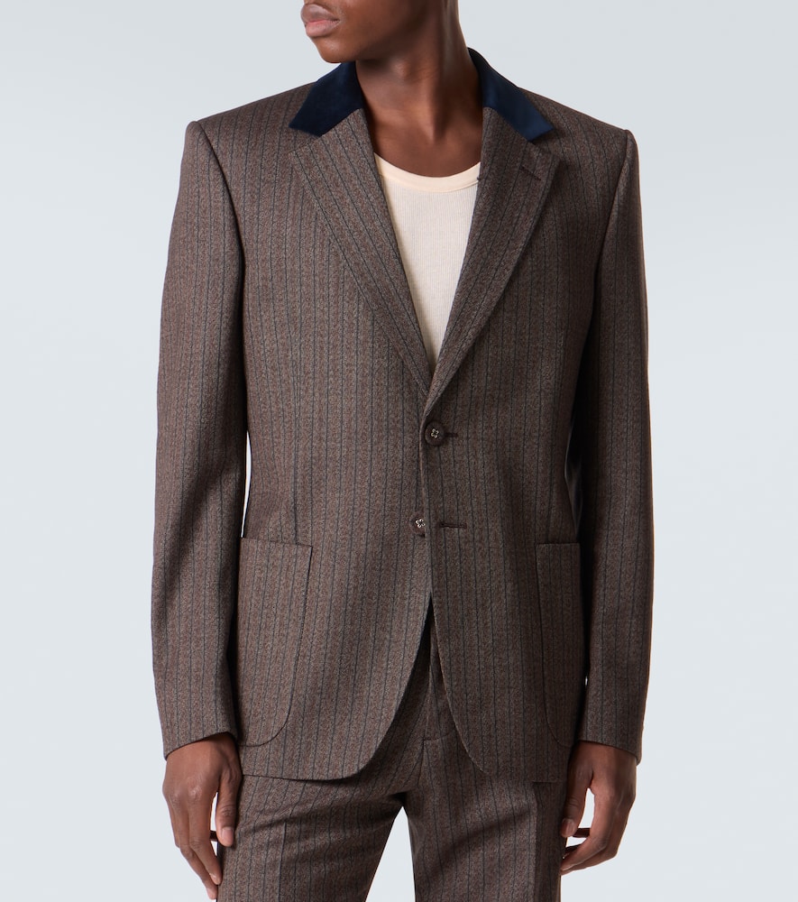 Alto pinstripe wool-blend blazer