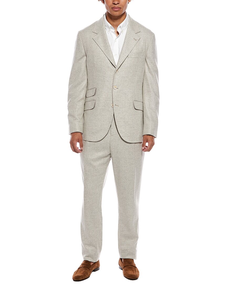 2Pc Wool & Silk-Blend Suit