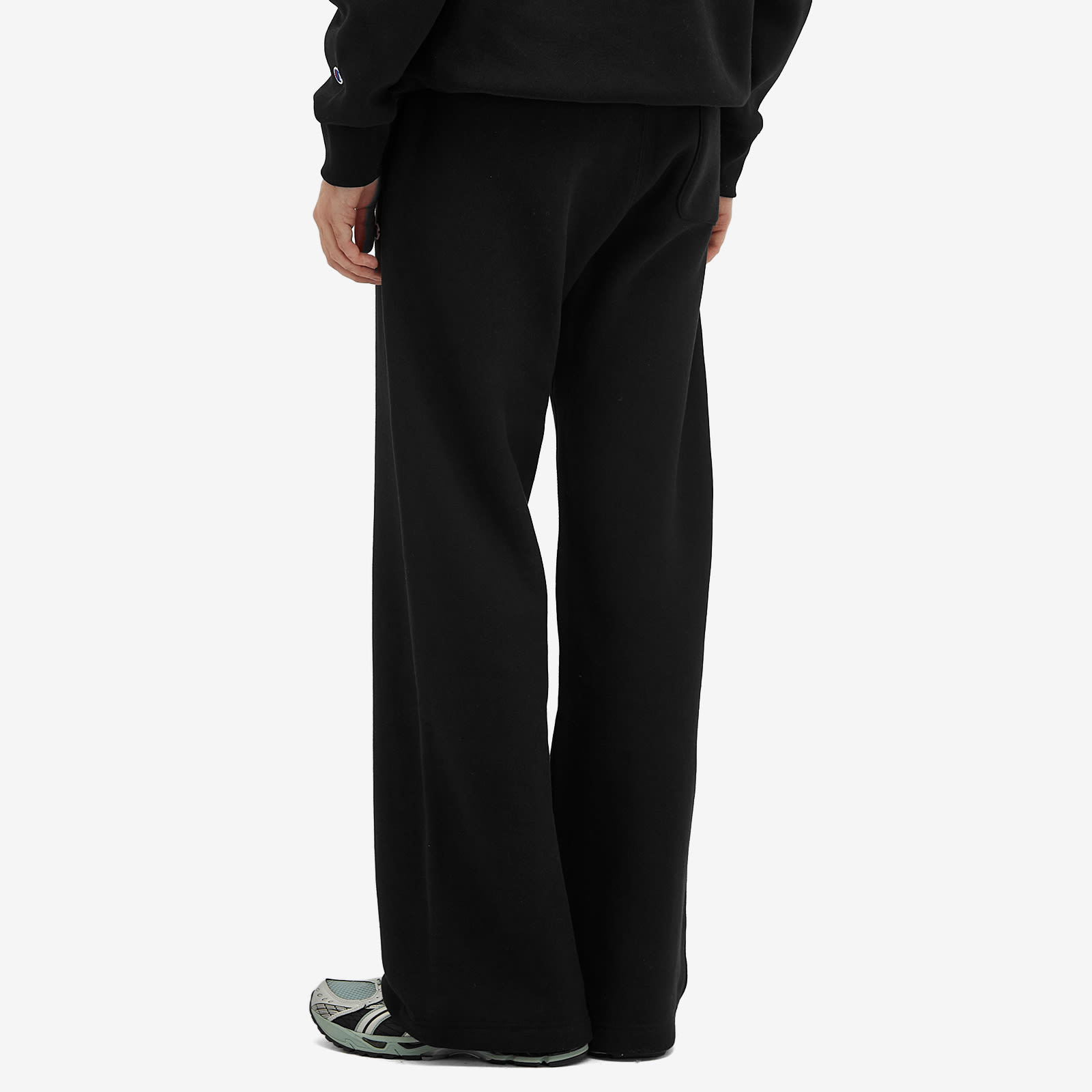 Men's Classic Straight Hem Sweat Pants in Black