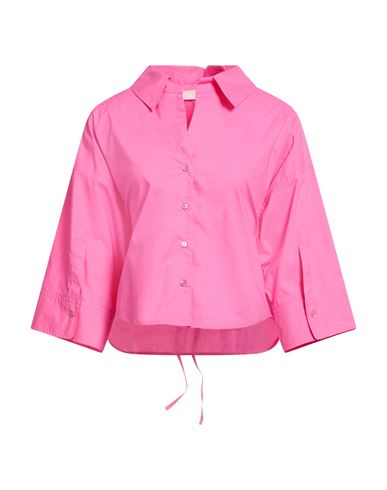 Woman Shirt Fuchsia Size 6 Cotton