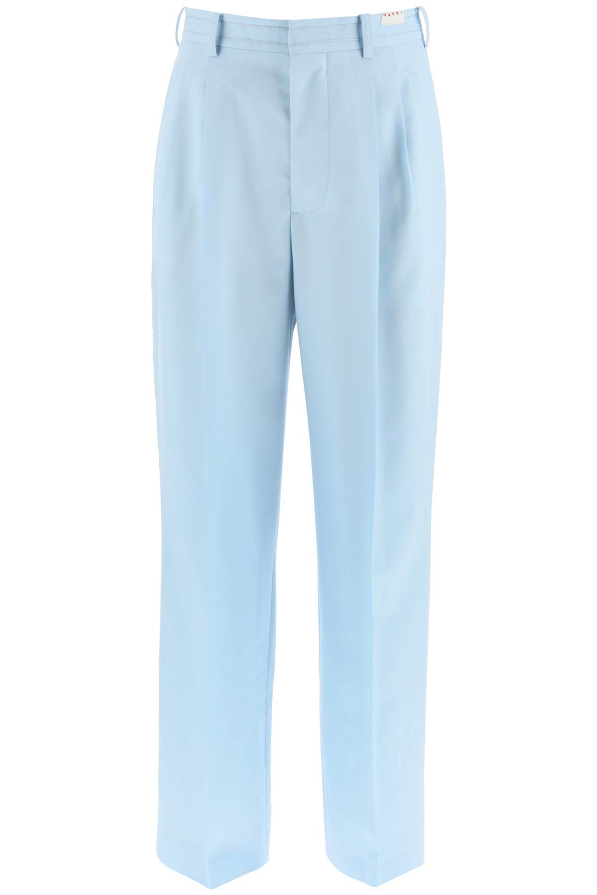 Front Pleat Wool Trousers