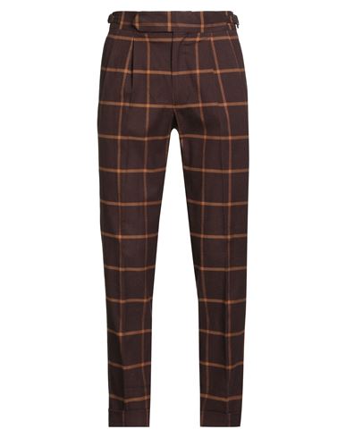 Man Pants Brown Size 32 Cotton, Elastane